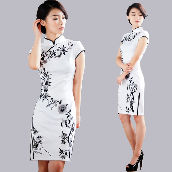 Classical Qipao One-piece Women Dress ...